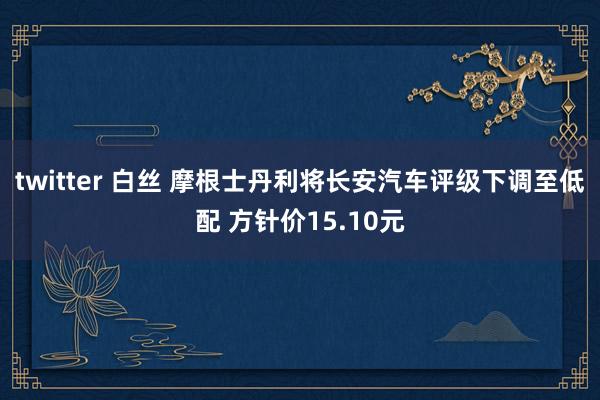 twitter 白丝 摩根士丹利将长安汽车评级下调至低配 方针价15.10元