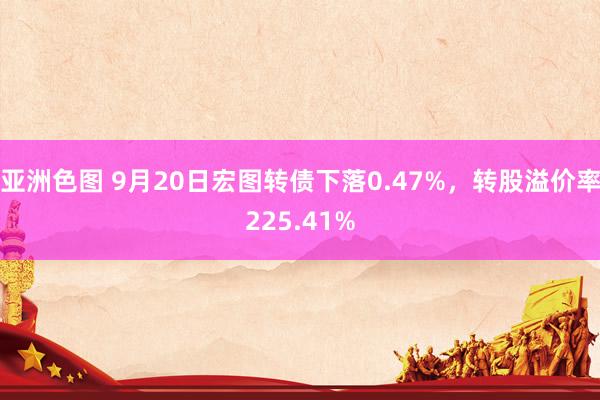 亚洲色图 9月20日宏图转债下落0.47%，转股溢价率225.41%