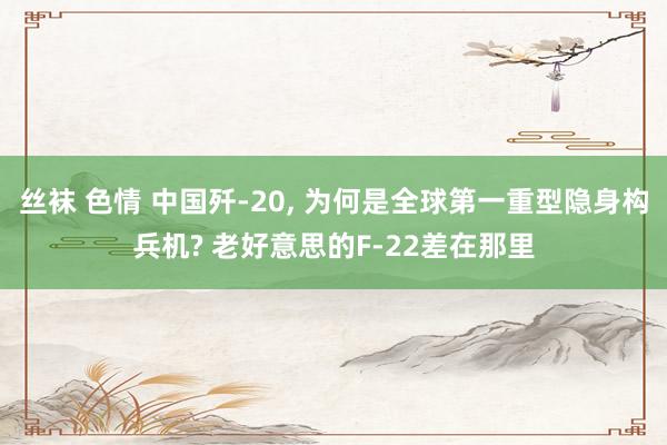 丝袜 色情 中国歼-20， 为何是全球第一重型隐身构兵机? 老好意思的F-22差在那里