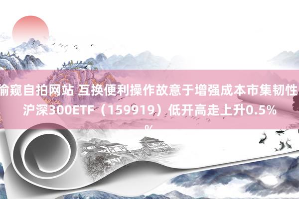 偷窥自拍网站 互换便利操作故意于增强成本市集韧性，沪深300ETF（159919）低开高走上升0.5%