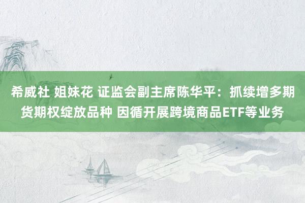 希威社 姐妹花 证监会副主席陈华平：抓续增多期货期权绽放品种 因循开展跨境商品ETF等业务