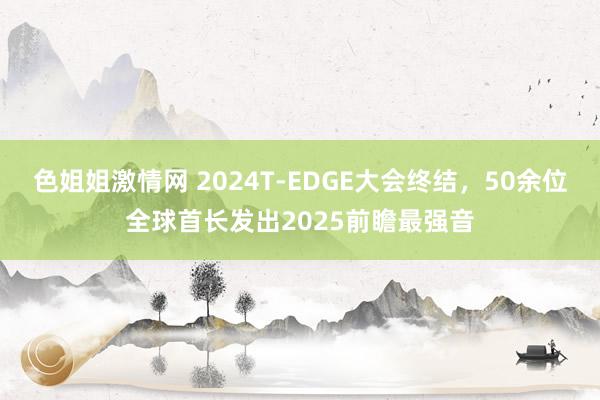 色姐姐激情网 2024T-EDGE大会终结，50余位全球首长发出2025前瞻最强音