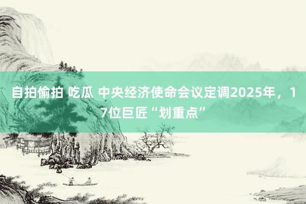 自拍偷拍 吃瓜 中央经济使命会议定调2025年，17位巨匠“划重点”