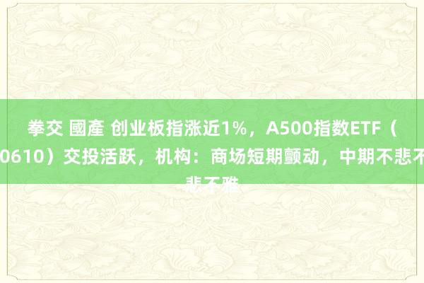 拳交 國產 创业板指涨近1%，A500指数ETF（560610）交投活跃，机构：商场短期颤动，中期不悲不雅