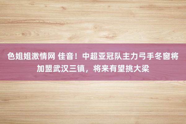 色姐姐激情网 佳音！中超亚冠队主力弓手冬窗将加盟武汉三镇，将来有望挑大梁