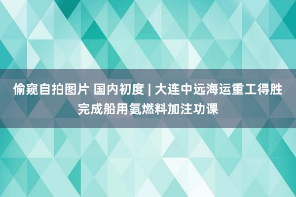 偷窥自拍图片 国内初度 | 大连中远海运重工得胜完成船用氨燃料加注功课