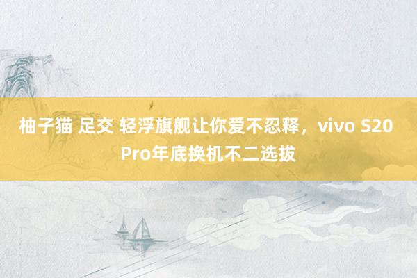 柚子猫 足交 轻浮旗舰让你爱不忍释，vivo S20 Pro年底换机不二选拔