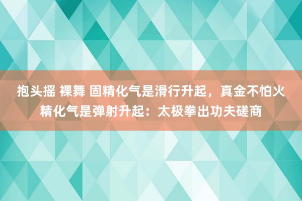 抱头摇 裸舞 固精化气是滑行升起，真金不怕火精化气是弹射升起：太极拳出功夫磋商