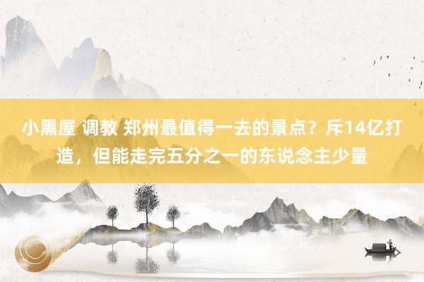 小黑屋 调教 郑州最值得一去的景点？斥14亿打造，但能走完五分之一的东说念主少量